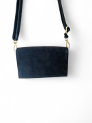 torebka ze skóry naturalnej zamszowej