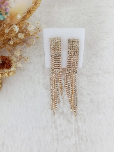 złote kolczyki z cyrkoniami