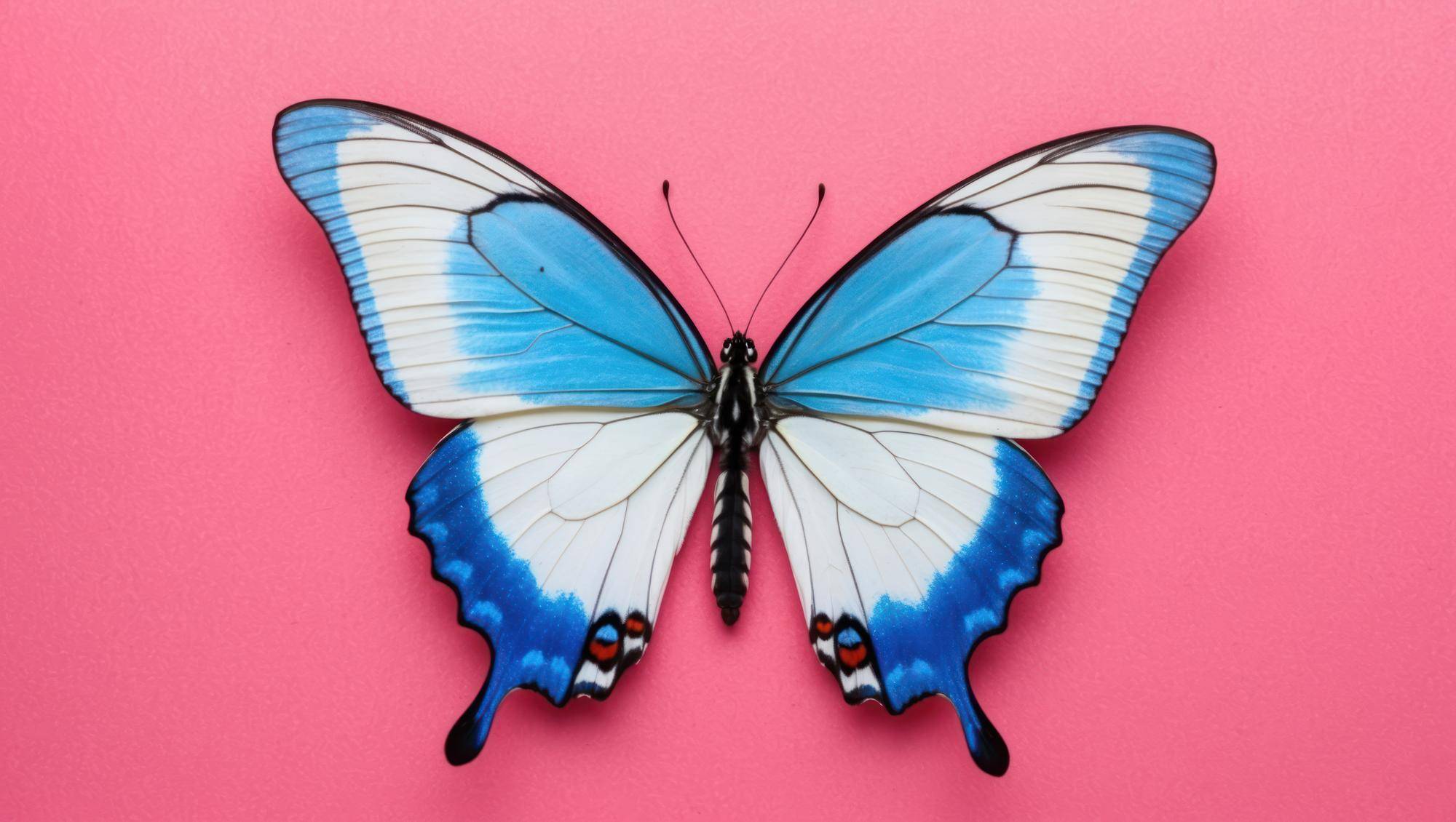 Stylowa spinka do włosów motylek błękitny jako dodatek na każdą okazję